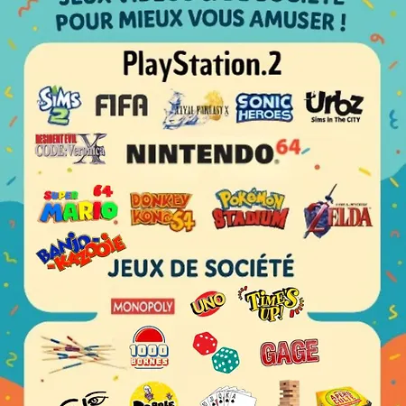 Сasa de vacaciones Maison Du Jeu Cnpe Marché De Noël Raclette 8pers Jeux Video Et De Société *